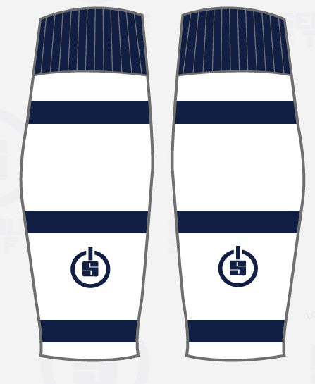 SS Footless Socks 1st Team White