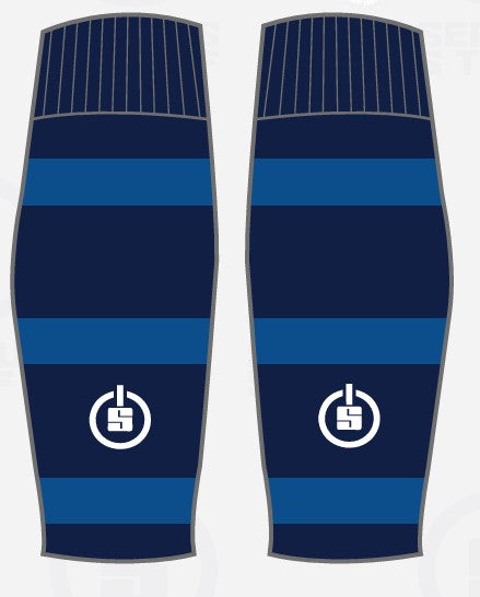 SS Footless Socks 1st Team Navy